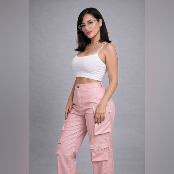 💞 Blush Power Luxe Cargo Pants - Picture 10 of 15